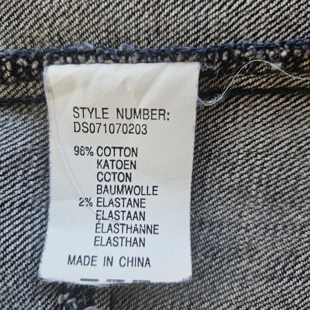 Blue Sista by DiDi Dark Blue Denim Jacket Blazer w/Side Pockets Sz M Slim Fit - Picture 8 of 12